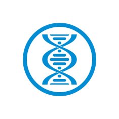 Dna vector icon isolated on white background N2