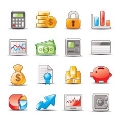 Business and finance icons N39