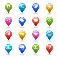 Navigation icons set N27