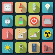 Energy vector icons