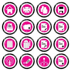 Grunge Icon Set - Design Element