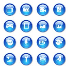 Media Icons Set N15