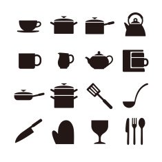 Kitchen elements icon