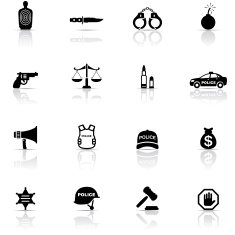 Icon Set Crime and Police