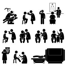 Health Medical Body Check Up Pictogram
