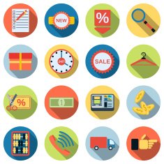 Shopping icons collection