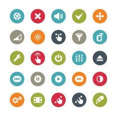 Control panel tools icons Ringico series