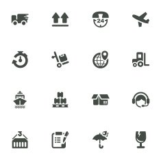 Logistics and Shipping Icons N5