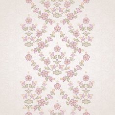 Vector floral border in Eastern style