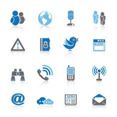 Social networking Icons - Blue Series