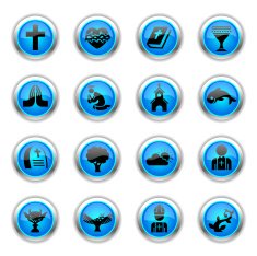Blue Icons - Christian