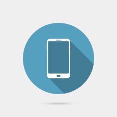 Flat Vector smartphone phone mobilephone icon