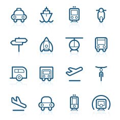 Transport icons N19
