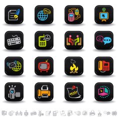 Global communication icons N2