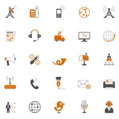 Media and Communication Icon Set