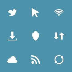 Web Internet Social Vector Icon Design Set