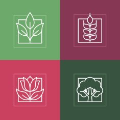 Vector line logos