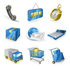 Delivery icon set N6