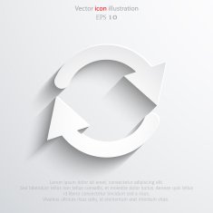 Vector update web icon