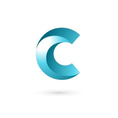 Letter C emblem icon design template elements N3