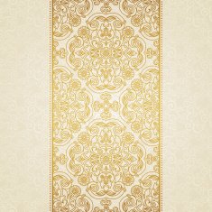 Vector floral border in Eastern style N3