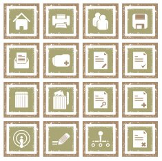 Grunge Icon Set - Design Element N2