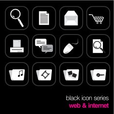 Black Icon Series - Web & Internet