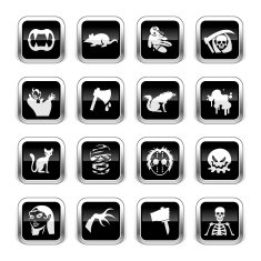 Supergloss Black Icons - Horror