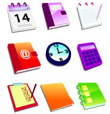 Document and Task Icon Set 3D N2