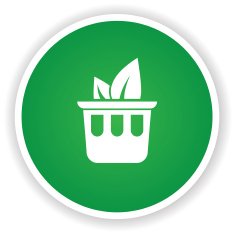 Leaf bin symbol vector