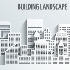 Building landscape emblem