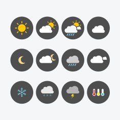 Weather Icons Simple Flat