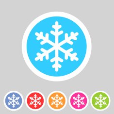 Snowflake flat icon N2