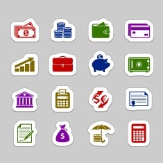 Money icon set N6