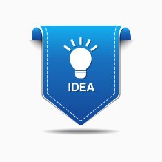 Idea Blue Vector Icon Design