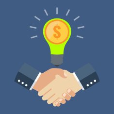 Business cooperation concept Flat design stylish