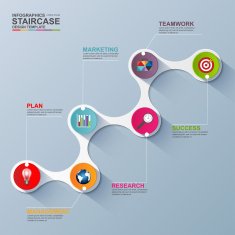 Infographics vector design template N13