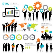 Vector of Global Business Communications