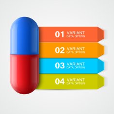 Creative template with medicine infographics N2