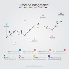 Infographic timeline Vector illustration