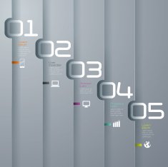 Infographics vector design template N18