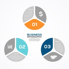 Modern vector info graphic for business project N13