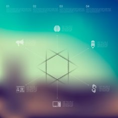 business infographic with unfocused background N11