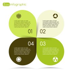 Modern vector info graphic for eco project
