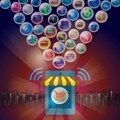 Online shopping eshop Social media payments