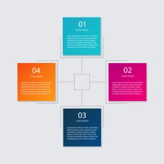 Vector colorful info graphics for your business presentations N30