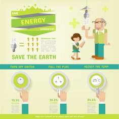 ENERGY SAVING INFOGRAPHICS N2
