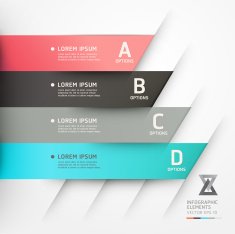 Vector illustration origami infographic template