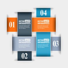 Abstract paper infografics N7