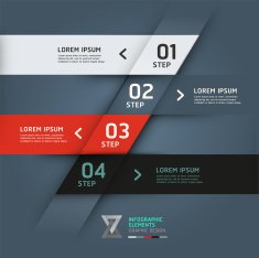 Modern Infographics banner template N4